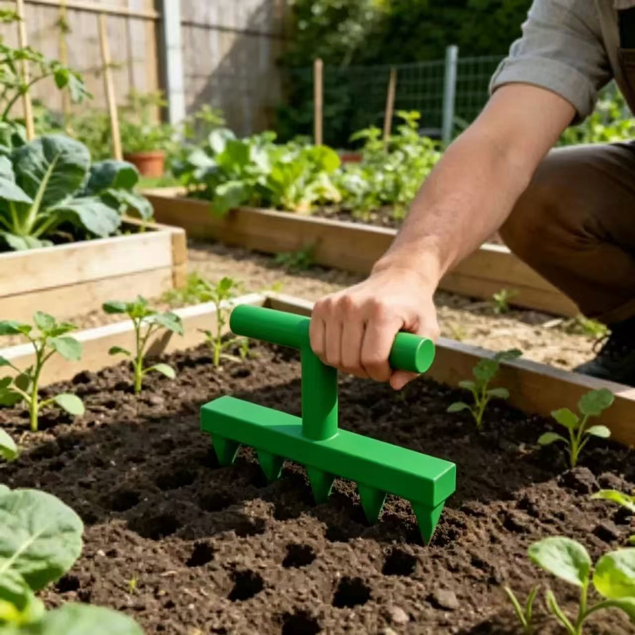 Vegetable Transplanter - Horticultural perforation seeder for household vegetables