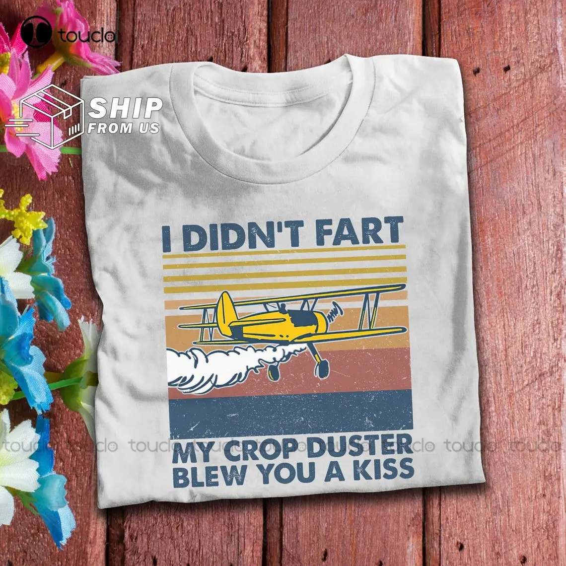 Agriculture Farming Cartoon - Agricultural Aircraft Crop Duster Vintage T