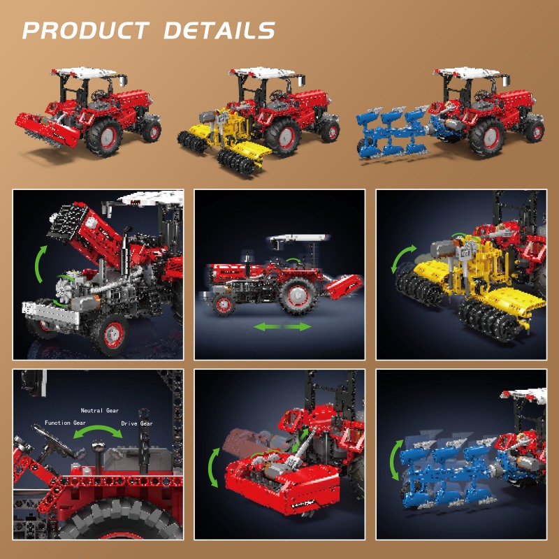 Mould King 17064 1857pcs Agric - Is Farming Under Agriculture ulasan dan harga