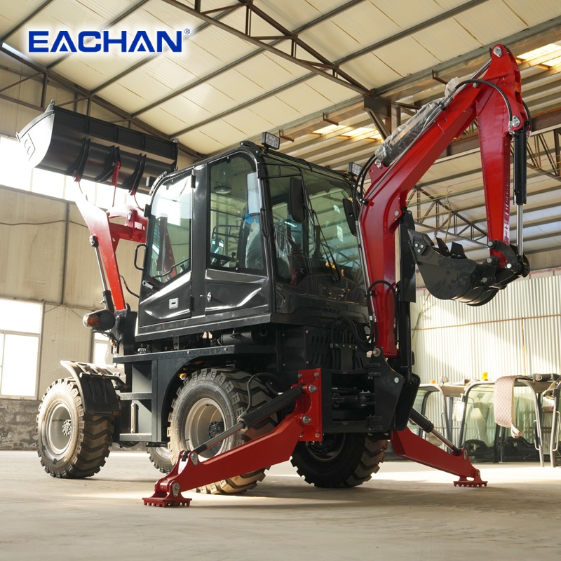 4WD Hydraulic Wheel Backhoe Lo - Agriculture Farming Work ulasan dan harga