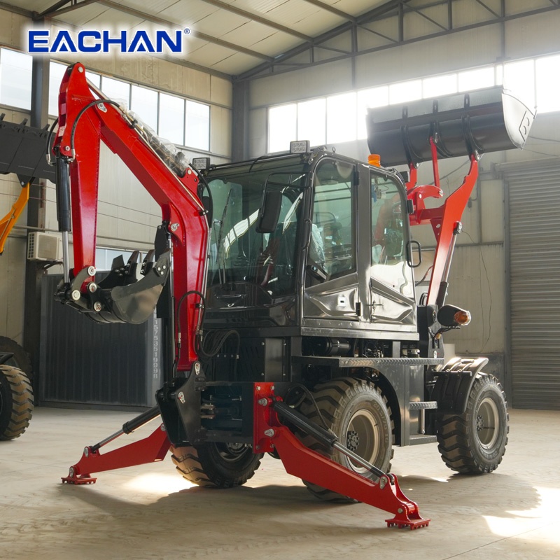 4WD Hydraulic Wheel Backhoe Lo - Agriculture Farming Work ulasan dan harga