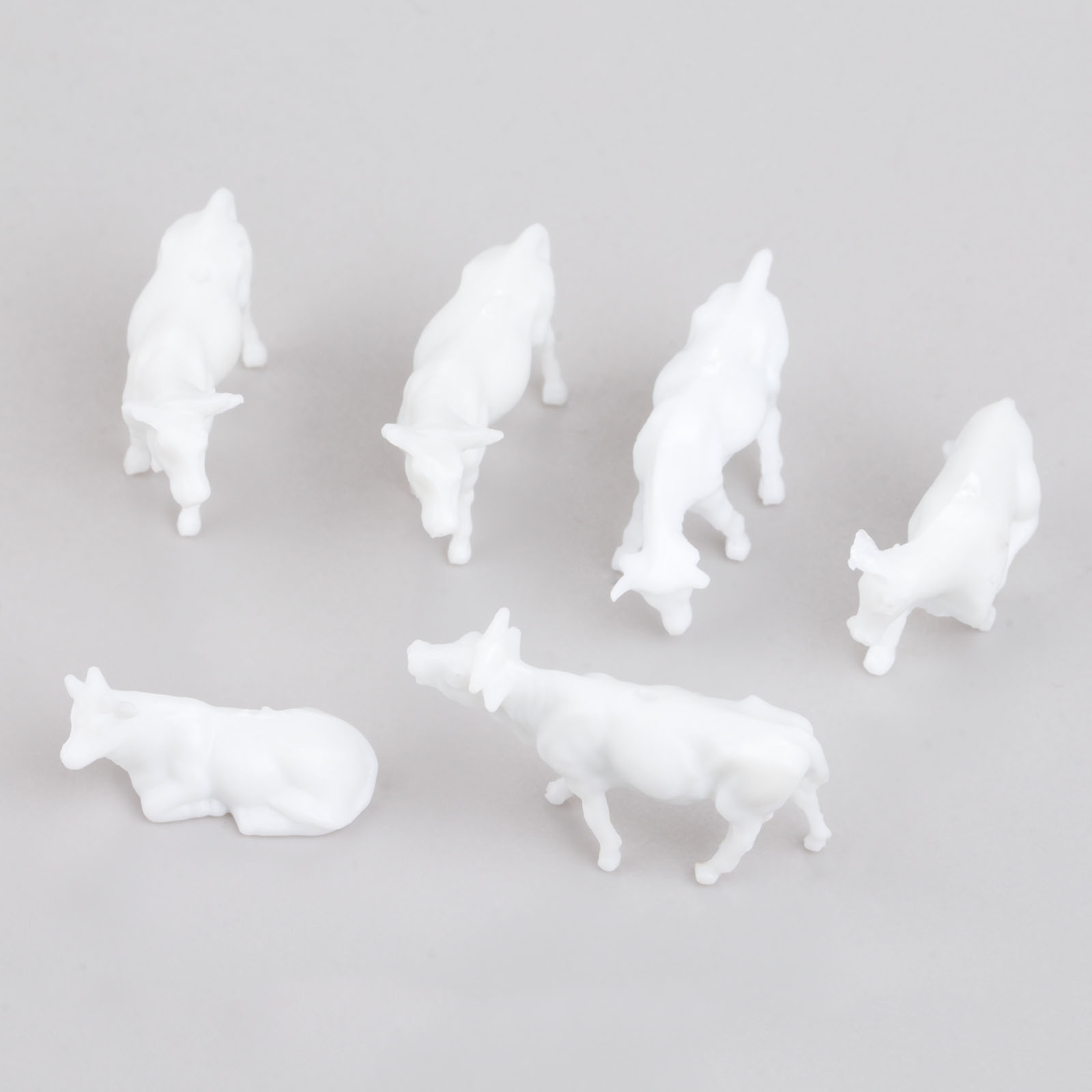 100pcs White Model Cows Scale  - Farming Agriculture Model ulasan dan harga