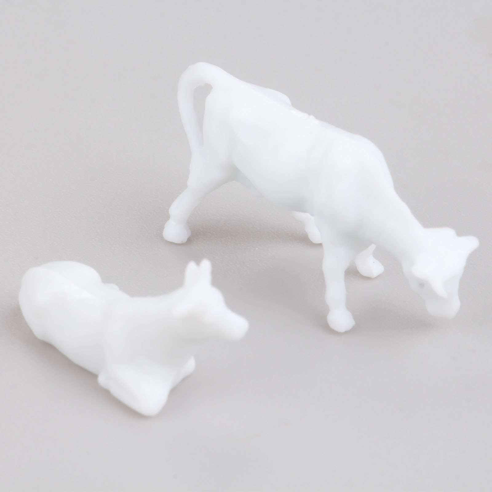 100pcs White Model Cows Scale  - Farming Agriculture Model ulasan dan harga