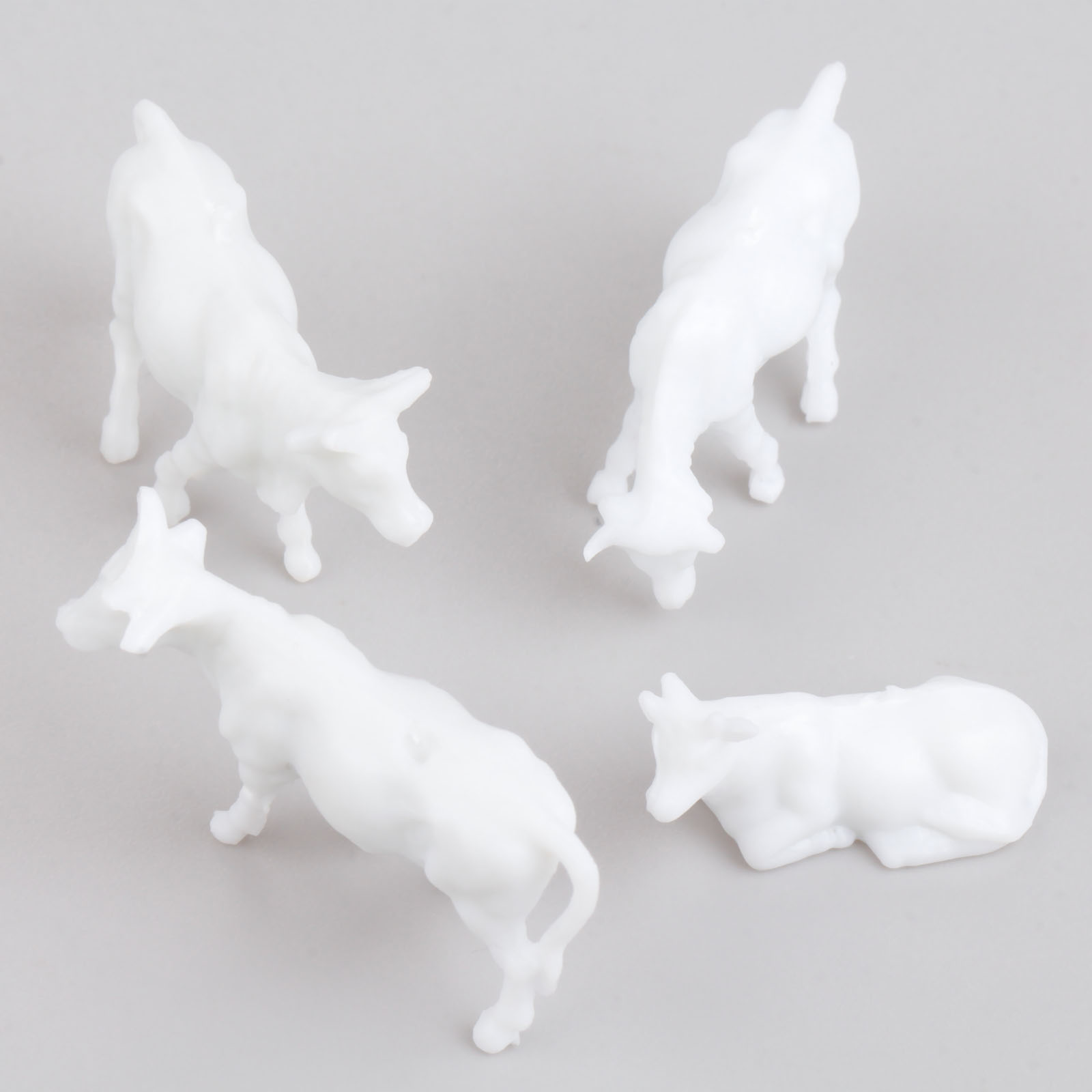 100pcs White Model Cows Scale  - Farming Agriculture Model ulasan dan harga