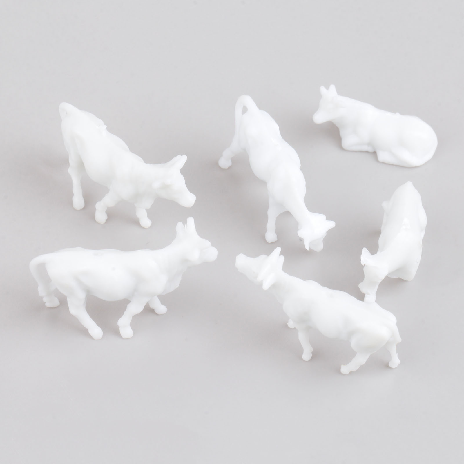 100pcs White Model Cows Scale  - Farming Agriculture Model ulasan dan harga