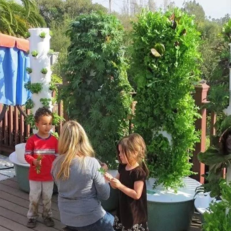 Vertical Hydroponic Grow Tower - Vegetable Transplanter ulasan dan harga